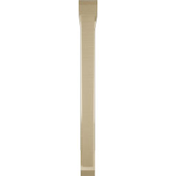 Ekena Millwork - BKTUR0352X32X38TRA06RCPR - Timberthane Faux Wood Traditional Style Bracket w/ Offset Brace, Slat Ends, 3 1/2"W x 32"D x 38"H, Primed Tan