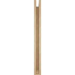 Ekena Millwork - BKTUR0352X32X38TRA06RCPR - Timberthane Faux Wood Traditional Style Bracket w/ Offset Brace, Slat Ends, 3 1/2"W x 32"D x 38"H, Primed Tan