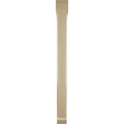 Ekena Millwork - BKTUR0352X32X40TRA06RCPR - Timberthane Faux Wood Traditional Style Bracket w/ Offset Brace, Slat Ends, 3 1/2"W x 32"D x 40"H, Primed Tan