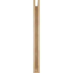 Ekena Millwork - BKTUR0352X32X40TRA06RCPR - Timberthane Faux Wood Traditional Style Bracket w/ Offset Brace, Slat Ends, 3 1/2"W x 32"D x 40"H, Primed Tan