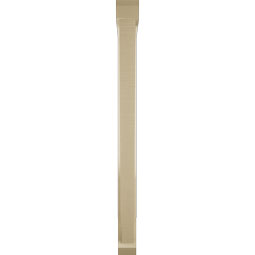 Ekena Millwork - BKTUR0352X32X44TRA06RCPR - Timberthane Faux Wood Traditional Style Bracket w/ Offset Brace, Slat Ends, 3 1/2"W x 32"D x 44"H, Primed Tan