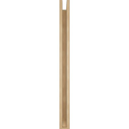Ekena Millwork - BKTUR0352X32X44TRA06RCPR - Timberthane Faux Wood Traditional Style Bracket w/ Offset Brace, Slat Ends, 3 1/2"W x 32"D x 44"H, Primed Tan