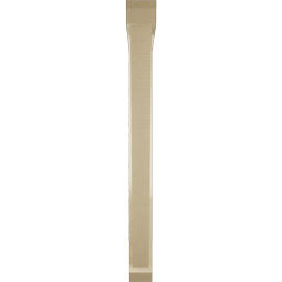 Ekena Millwork - BKTUR0352X34X38TRA06RCPR - Timberthane Faux Wood Traditional Style Bracket w/ Offset Brace, Slat Ends, 3 1/2"W x 34"D x 38"H, Primed Tan