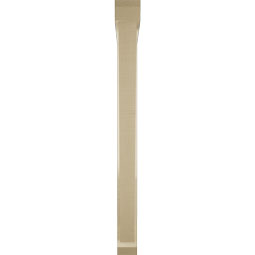Ekena Millwork - BKTUR0352X34X40TRA06RCPR - Timberthane Faux Wood Traditional Style Bracket w/ Offset Brace, Slat Ends, 3 1/2"W x 34"D x 40"H, Primed Tan