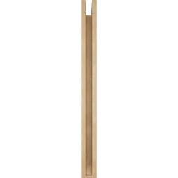 Ekena Millwork - BKTUR0352X34X40TRA06RCPR - Timberthane Faux Wood Traditional Style Bracket w/ Offset Brace, Slat Ends, 3 1/2"W x 34"D x 40"H, Primed Tan