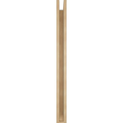 Ekena Millwork - BKTUR0352X34X42TRA06RCPR - Timberthane Faux Wood Traditional Style Bracket w/ Offset Brace, Slat Ends, 3 1/2"W x 34"D x 42"H, Primed Tan