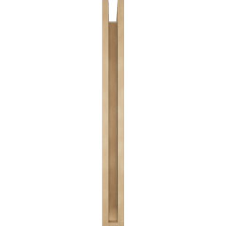 Ekena Millwork - BKTUR0352X36X36TRA06RCPR - Timberthane Faux Wood Traditional Style Bracket w/ Offset Brace, Slat Ends, 3 1/2"W x 36"D x 36"H, Primed Tan