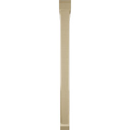 Ekena Millwork - BKTUR0352X36X44TRA06RCPR - Timberthane Faux Wood Traditional Style Bracket w/ Offset Brace, Slat Ends, 3 1/2"W x 36"D x 44"H, Primed Tan