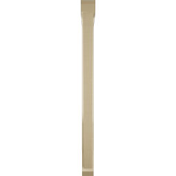 Ekena Millwork - BKTUR0352X36X48TRA06RCPR - Timberthane Faux Wood Traditional Style Bracket w/ Offset Brace, Slat Ends, 3 1/2"W x 36"D x 48"H, Primed Tan