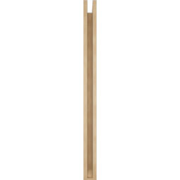 Ekena Millwork - BKTUR0352X36X48TRA06RCPR - Timberthane Faux Wood Traditional Style Bracket w/ Offset Brace, Slat Ends, 3 1/2"W x 36"D x 48"H, Primed Tan