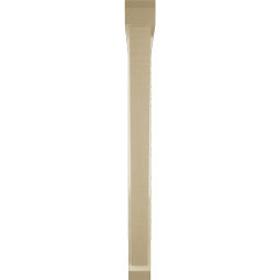 Ekena Millwork - BKTUR0352X38X38TRA06RCPR - Timberthane Faux Wood Traditional Style Bracket w/ Offset Brace, Slat Ends, 3 1/2"W x 38"D x 38"H, Primed Tan