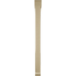 Ekena Millwork - BKTUR0352X38X44TRA06RCPR - Timberthane Faux Wood Traditional Style Bracket w/ Offset Brace, Slat Ends, 3 1/2"W x 38"D x 44"H, Primed Tan