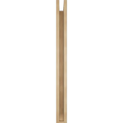 Ekena Millwork - BKTUR0352X40X40TRA06RCPR - Timberthane Faux Wood Traditional Style Bracket w/ Offset Brace, Slat Ends, 3 1/2"W x 40"D x 40"H, Primed Tan