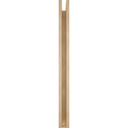Ekena Millwork - BKTUR0352X42X42TRA06RCPR - Timberthane Faux Wood Traditional Style Bracket w/ Offset Brace, Slat Ends, 3 1/2"W x 42"D x 42"H, Primed Tan