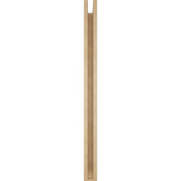 Ekena Millwork - BKTUR0352X42X48TRA06RCPR - Timberthane Faux Wood Traditional Style Bracket w/ Offset Brace, Slat Ends, 3 1/2"W x 42"D x 48"H, Primed Tan
