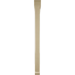 Ekena Millwork - BKTUR0352X46X46TRA06RCPR - Timberthane Faux Wood Traditional Style Bracket w/ Offset Brace, Slat Ends, 3 1/2"W x 46"D x 46"H, Primed Tan