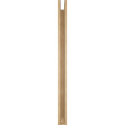 Ekena Millwork - BKTUR0352X46X46TRA06RCPR - Timberthane Faux Wood Traditional Style Bracket w/ Offset Brace, Slat Ends, 3 1/2"W x 46"D x 46"H, Primed Tan