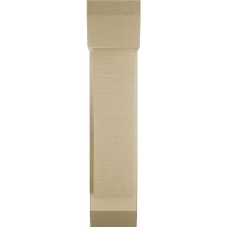 Ekena Millwork - BKTUR0554X14X26TRA06RCPR - Timberthane Faux Wood Traditional Style Bracket w/ Offset Brace, Slat Ends, 5 1/2"W x 14"D x 26"H, Primed Tan