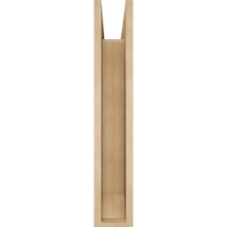 Ekena Millwork - BKTUR0554X20X32TRA06RCPR - Timberthane Faux Wood Traditional Style Bracket w/ Offset Brace, Slat Ends, 5 1/2"W x 20"D x 32"H, Primed Tan