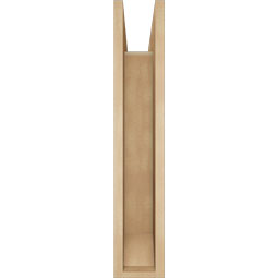 Ekena Millwork - BKTUR0554X22X30TRA06RCPR - Timberthane Faux Wood Traditional Style Bracket w/ Offset Brace, Slat Ends, 5 1/2"W x 22"D x 30"H, Primed Tan