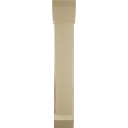Ekena Millwork - BKTUR0554X22X34TRA06RCPR - Timberthane Faux Wood Traditional Style Bracket w/ Offset Brace, Slat Ends, 5 1/2"W x 22"D x 34"H, Primed Tan