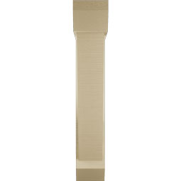 Ekena Millwork - BKTUR0554X24X32TRA06RCPR - Timberthane Faux Wood Traditional Style Bracket w/ Offset Brace, Slat Ends, 5 1/2"W x 24"D x 32"H, Primed Tan