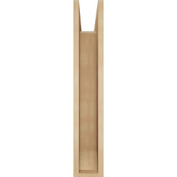 Ekena Millwork - BKTUR0554X24X32TRA06RCPR - Timberthane Faux Wood Traditional Style Bracket w/ Offset Brace, Slat Ends, 5 1/2"W x 24"D x 32"H, Primed Tan