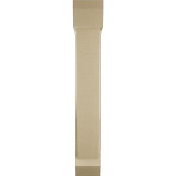 Ekena Millwork - BKTUR0554X24X36TRA06RCPR - Timberthane Faux Wood Traditional Style Bracket w/ Offset Brace, Slat Ends, 5 1/2"W x 24"D x 36"H, Primed Tan