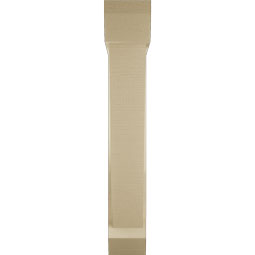 Ekena Millwork - BKTUR0554X26X34TRA06RCPR - Timberthane Faux Wood Traditional Style Bracket w/ Offset Brace, Slat Ends, 5 1/2"W x 26"D x 34"H, Primed Tan
