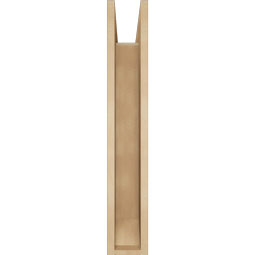 Ekena Millwork - BKTUR0554X26X34TRA06RCPR - Timberthane Faux Wood Traditional Style Bracket w/ Offset Brace, Slat Ends, 5 1/2"W x 26"D x 34"H, Primed Tan