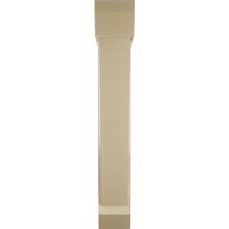 Ekena Millwork - BKTUR0554X28X36TRA06RCPR - Timberthane Faux Wood Traditional Style Bracket w/ Offset Brace, Slat Ends, 5 1/2"W x 28"D x 36"H, Primed Tan
