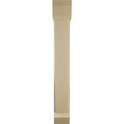 Ekena Millwork - BKTUR0554X28X40TRA06RCPR - Timberthane Faux Wood Traditional Style Bracket w/ Offset Brace, Slat Ends, 5 1/2"W x 28"D x 40"H, Primed Tan