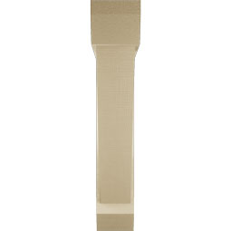Ekena Millwork - BKTUR0554X30X30TRA06RCPR - Timberthane Faux Wood Traditional Style Bracket w/ Offset Brace, Slat Ends, 5 1/2"W x 30"D x 30"H, Primed Tan