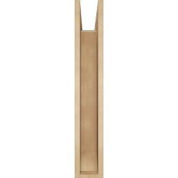Ekena Millwork - BKTUR0554X30X34TRA06RCPR - Timberthane Faux Wood Traditional Style Bracket w/ Offset Brace, Slat Ends, 5 1/2"W x 30"D x 34"H, Primed Tan