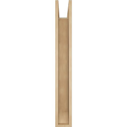 Ekena Millwork - BKTUR0554X30X42TRA06RCPR - Timberthane Faux Wood Traditional Style Bracket w/ Offset Brace, Slat Ends, 5 1/2"W x 30"D x 42"H, Primed Tan