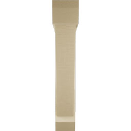 Ekena Millwork - BKTUR0554X32X32TRA06RCPR - Timberthane Faux Wood Traditional Style Bracket w/ Offset Brace, Slat Ends, 5 1/2"W x 32"D x 32"H, Primed Tan