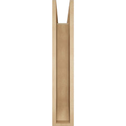 Ekena Millwork - BKTUR0554X32X32TRA06RCPR - Timberthane Faux Wood Traditional Style Bracket w/ Offset Brace, Slat Ends, 5 1/2"W x 32"D x 32"H, Primed Tan