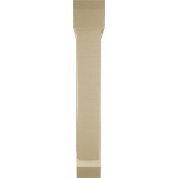 Ekena Millwork - BKTUR0554X32X36TRA06RCPR - Timberthane Faux Wood Traditional Style Bracket w/ Offset Brace, Slat Ends, 5 1/2"W x 32"D x 36"H, Primed Tan