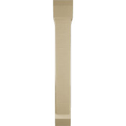 Ekena Millwork - BKTUR0554X32X40TRA06RCPR - Timberthane Faux Wood Traditional Style Bracket w/ Offset Brace, Slat Ends, 5 1/2"W x 32"D x 40"H, Primed Tan