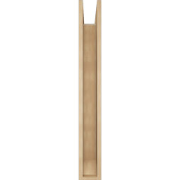 Ekena Millwork - BKTUR0554X32X44TRA06RCPR - Timberthane Faux Wood Traditional Style Bracket w/ Offset Brace, Slat Ends, 5 1/2"W x 32"D x 44"H, Primed Tan