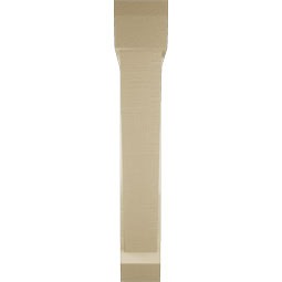 Ekena Millwork - BKTUR0554X34X34TRA06RCPR - Timberthane Faux Wood Traditional Style Bracket w/ Offset Brace, Slat Ends, 5 1/2"W x 34"D x 34"H, Primed Tan