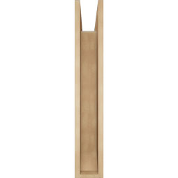 Ekena Millwork - BKTUR0554X34X34TRA06RCPR - Timberthane Faux Wood Traditional Style Bracket w/ Offset Brace, Slat Ends, 5 1/2"W x 34"D x 34"H, Primed Tan