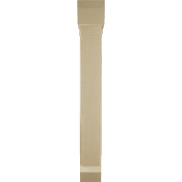 Ekena Millwork - BKTUR0554X34X42TRA06RCPR - Timberthane Faux Wood Traditional Style Bracket w/ Offset Brace, Slat Ends, 5 1/2"W x 34"D x 42"H, Primed Tan