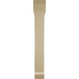 Ekena Millwork - BKTUR0554X36X40TRA06RCPR - Timberthane Faux Wood Traditional Style Bracket w/ Offset Brace, Slat Ends, 5 1/2"W x 36"D x 40"H, Primed Tan