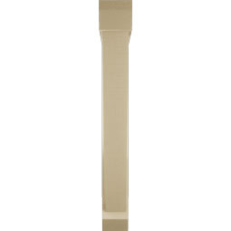 Ekena Millwork - BKTUR0554X36X44TRA06RCPR - Timberthane Faux Wood Traditional Style Bracket w/ Offset Brace, Slat Ends, 5 1/2"W x 36"D x 44"H, Primed Tan