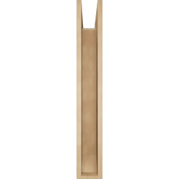 Ekena Millwork - BKTUR0554X38X38TRA06RCPR - Timberthane Faux Wood Traditional Style Bracket w/ Offset Brace, Slat Ends, 5 1/2"W x 38"D x 38"H, Primed Tan