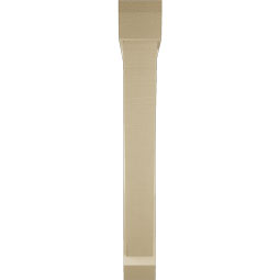 Ekena Millwork - BKTUR0554X42X42TRA06RCPR - Timberthane Faux Wood Traditional Style Bracket w/ Offset Brace, Slat Ends, 5 1/2"W x 42"D x 42"H, Primed Tan