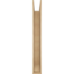 Ekena Millwork - BKTUR0554X42X42TRA06RCPR - Timberthane Faux Wood Traditional Style Bracket w/ Offset Brace, Slat Ends, 5 1/2"W x 42"D x 42"H, Primed Tan