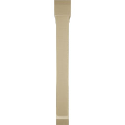 Ekena Millwork - BKTUR0554X42X48TRA06RCPR - Timberthane Faux Wood Traditional Style Bracket w/ Offset Brace, Slat Ends, 5 1/2"W x 42"D x 48"H, Primed Tan