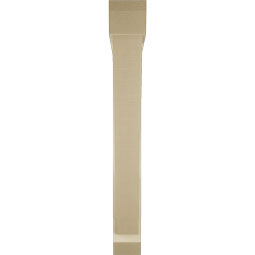 Ekena Millwork - BKTUR0554X44X44TRA06RCPR - Timberthane Faux Wood Traditional Style Bracket w/ Offset Brace, Slat Ends, 5 1/2"W x 44"D x 44"H, Primed Tan